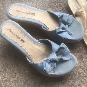 AmAmerican Eagle jeans sandals used good condition